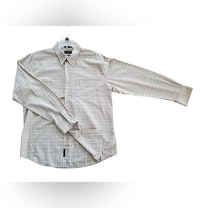 Dockers Men's Light Beige Plaid Shirt